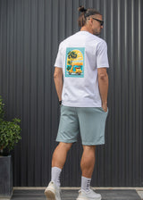 Ανδρική βερμούδα φούτερ Henry Clothing - 6-702 - relaxed fit shorts μέντα