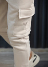 HENRY CLOTHING - Ανδρική φόρμα cargo -Μπεζ 6-705
