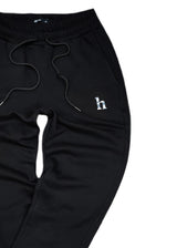 HENRY CLOTHING - Ανδρική φόρμα h logo -Μαύρη 6-802