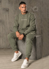 HENRY CLOTHING - Ανδρική φόρμα simple logo - Χακί 6-804