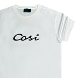 Cosi jeans - 62-W23-14 - calligraphy logo t-shirt - white