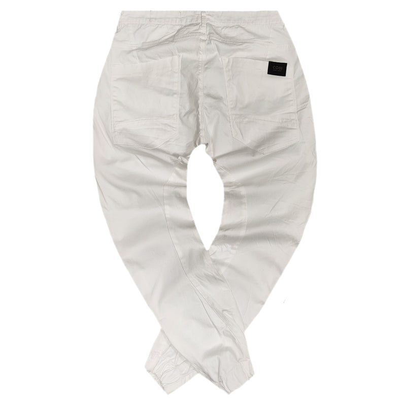 Cosi jeans - 63-tiago 45 - w23 - elasticated - white