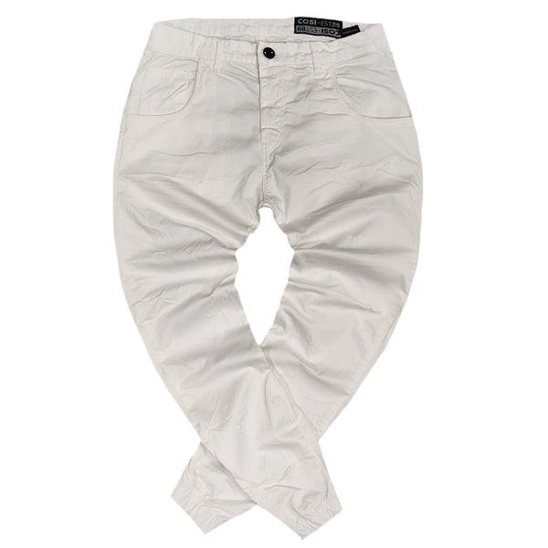Cosi jeans - 63-tiago 45 - w23 - elasticated - white
