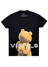 Αντρική κοντομάνικη μπλούζα Vinyl Art Clothing - 63516-01 - teddy bear back oversized tee μαύρο