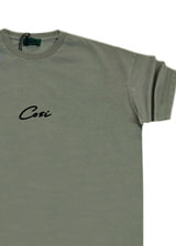 Ανδρική κοντομάνικη μπλούζα Cosi jeans - 64-w24-02 - regular fit tee σκούρο χακί
