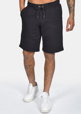 CLEVER CLOTHING Ανδρική βερμούδα μαύρη Simple Logo CT-26640-black