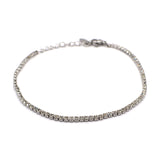 Gang - GNG045 - high quality stainless steel  bracelet with zirgon - silver