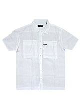 Ανδρικό κοντομάνικο λινό πουκάμισο - Cosi Jeans - 65-CASOLA 10 - linen shirt λευκό