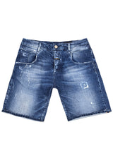 Ανδρική βερμούδα τζιν Cosi Jeans -65-PORRO 1 - jeans regular fit shorts σκούρο μπλε