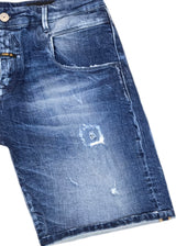 Ανδρική βερμούδα τζιν Cosi Jeans -65-PORRO 1 - jeans regular fit shorts σκούρο μπλε