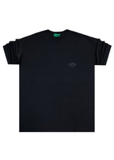 Ανδρική κοντομάνικη μπλούζα Cosi jeans-65-S25-40-regular fit tee μαύρο