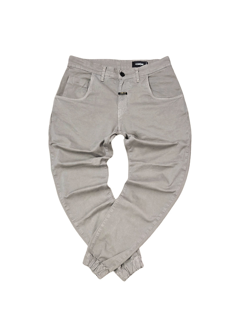 Ανδρικό παντελόνι με λάστιχο Cosi Jeans - 66-TIAGO 60 - elasticated pants regular fit χακί
