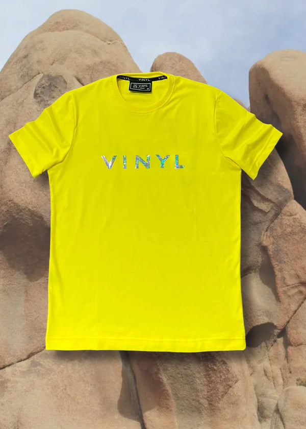 Vinyl art clothing - 83540-99 - mirror logo t-shirt - yellow