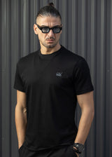 Ανδρική κοντομάνικη μπλούζα Henry clothing 7-008-black