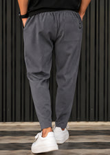 HENRY CLOTHING Ανδρικό ανοιξιάτικο παντελόνι γκρι 8-002-grey