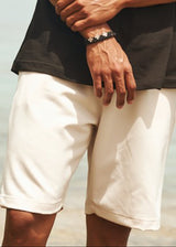 HENRY CLOTHNG Ανδρική βερμούδα υφασμάτινη μπεζ 8-013-beige