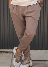 Ανδρικό παντελόνι Henry clothing - 8-030 - simple pants καφέ