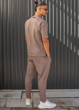 Ανδρικό παντελόνι Henry clothing - 8-030 - simple pants καφέ