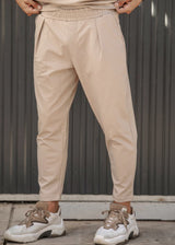 Ανδρικό παντελόνι Henry clothing - 8-030 - simple pants μπεζ σκούρο