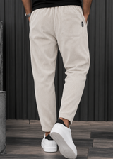 HENRY CLOTHING Ανδρικό παντελόνι κοτλέ εκρού 8-032-ecru