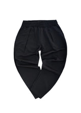 Ανδρικό ανοιξιάτικο παντελόνι Henry clothing - 8-101 - linen oversized pants μαύρο