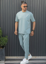 Ανδρικό ανοιξιάτικο παντελόνι Henry clothing - 8-102 - simple oversized pants μέντα