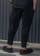 Ανδρικό φθινοπωρινό παντελόνι Henry clothing-8-131-simple oversized pants black