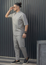 HENRY CLOTHING Ανδρικό ανοιξιάτικο παντελόνι χρώμα του πούρου 8-136-pouro
