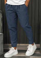 HENRY CLOTHING - Ανδρικό φθινοπωρινό παντελόνι - Μπλε ραφ 8-140