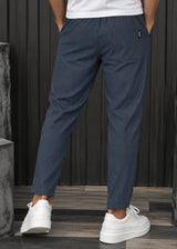 HENRY CLOTHING - Ανδρικό φθινοπωρινό παντελόνι - Μπλε ραφ 8-140