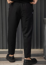 HENRY CLOTHING - Ανδρικό φθινοπωρινό παντελόνι - Μαύρο 8-140