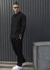 HENRY CLOTHING - Ανδρικό φθινοπωρινό παντελόνι - Μαύρο 8-141