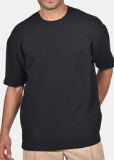 Ανδρική κοντομάνικη μπλούζα ριπ-Two Brothers-BF-25840-black