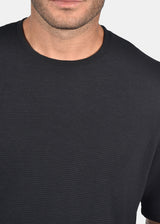 Ανδρική κοντομάνικη μπλούζα ριπ-Two Brothers-BF-25840-black