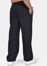 Ανδρική φόρμα χωρίς λάστιχο Two Brothers-BF-25850-signature logo regular fit pants black