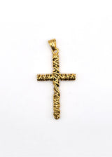 Κρεμαστό από ανοξείδωτο ατσάλι GUF - GNG309 - cross pendant χρυσό