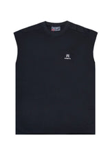 Ανδρική αμάνικη μπλούζα Vinyl Art Clothing - 89520-01 - vinyl sleeveless oversised tee μαυρη