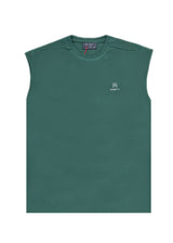 Ανδρική αμάνικη μπλούζα Vinyl Art Clothing - 89520-20 - vinyl sleeveless oversised tee πράσινο
