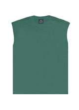 Ανδρική αμάνικη μπλούζα Vinyl Art Clothing - 89520-20 - vinyl sleeveless oversised tee πράσινο