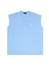 VINYL ART CLOTHING Ανδρική αμάνικη μπλούζα σιέλ Sleeveless Oversized Tee 89520-24
