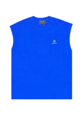 Ανδρική αμάνικη μπλούζα Vinyl Art Clothing - 89520-66- vinyl sleeveless oversised tee μπλε