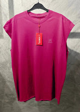 Ανδρική αμάνικη μπλούζα Vinyl Art Clothing - 89520-03- vinyl logo sleeveless oversized tee φουξ