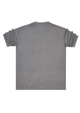 HENRY CLOTHING Ανδρικό κοντομάνικο πουκάμισο γκρι mao 9-011-grey