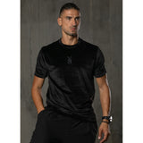 Henry clothing - 9-013 - velvet tee with logo - black