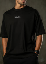 HENRY CLOTHING Ανδρική κοντομάνικη μπλούζα μαύρη Dice 9-040-black