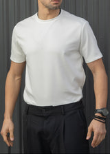 Ανδρική κοντομάνικη μπλούζα Henry clothing 9-133-λευκή