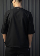 HENRY CLOTHING Ανδρική κοντομάνικη Blazer μαύρη 9-145-black
