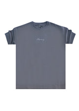 Ανδρική κοντομάνικη μπλούζα με χνούδι Henry clothing-3-524-γκρι