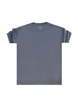 Ανδρική κοντομάνικη μπλούζα με χνούδι Henry clothing-3-524-γκρι