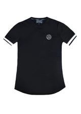 Ανδρική κοντομάνικη μπλούζα Vinyl art clothing - 95370-01- t-shirt with elastic cuff regular fit μαύρο